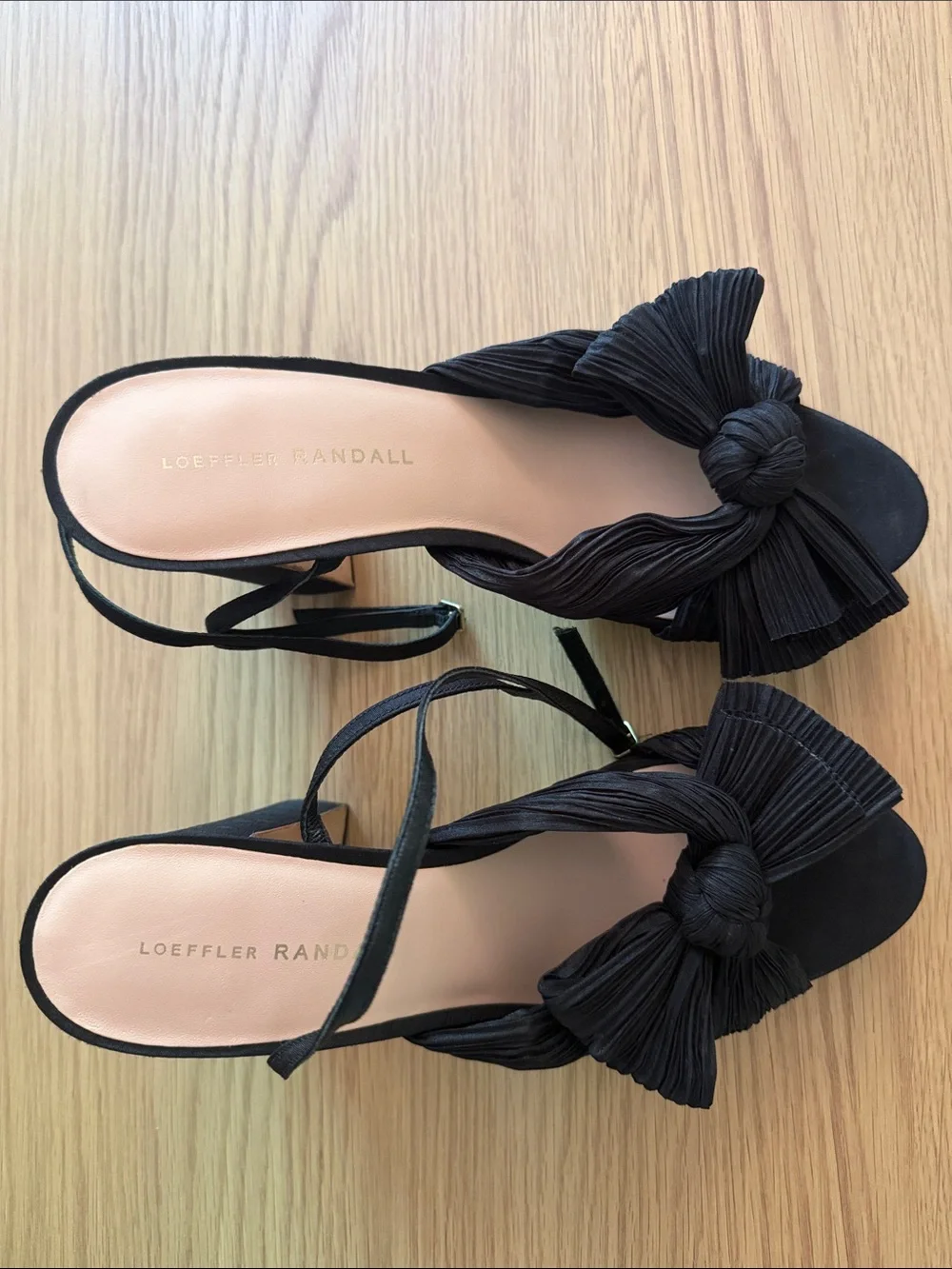 Natalia Platform Bow Heal - Black
